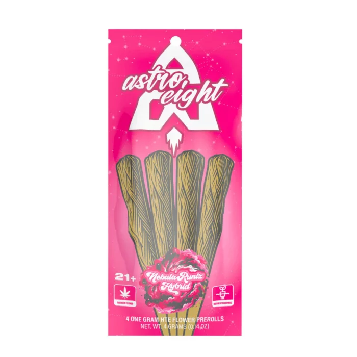 Buy Astro Eight HTE Pre Rolls 4PK Nebula Runtz