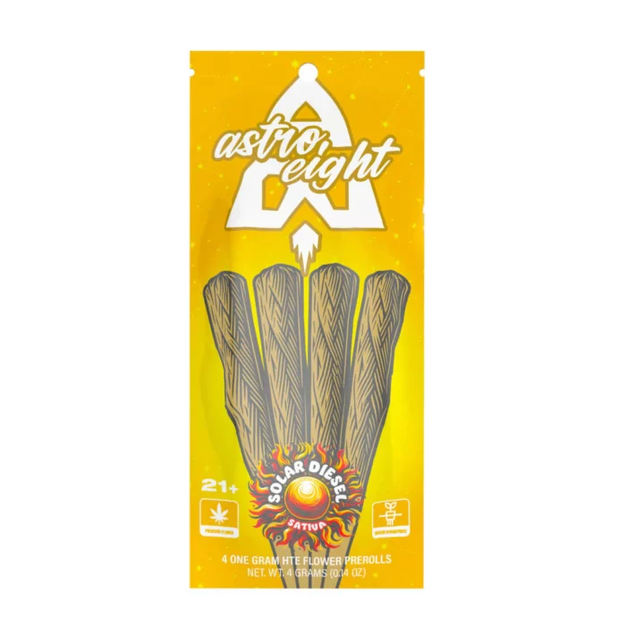 Buy Astro Eight HTE Pre Rolls 4PK Solar Diesel