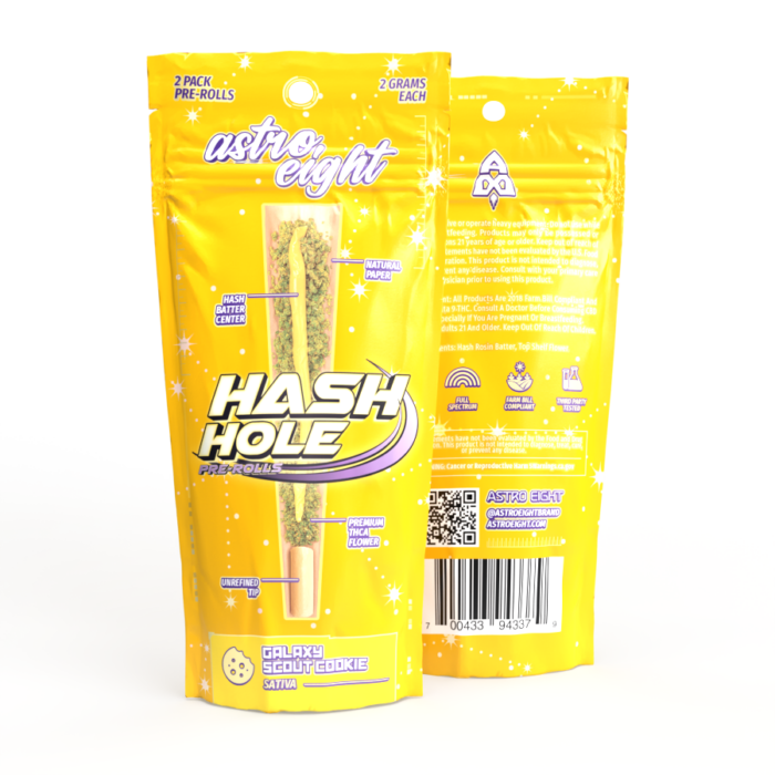 Buy Astro Eight Hash Hole THC-A Pre Roll 2 Count 4 Gram Galaxy Scout Cookie