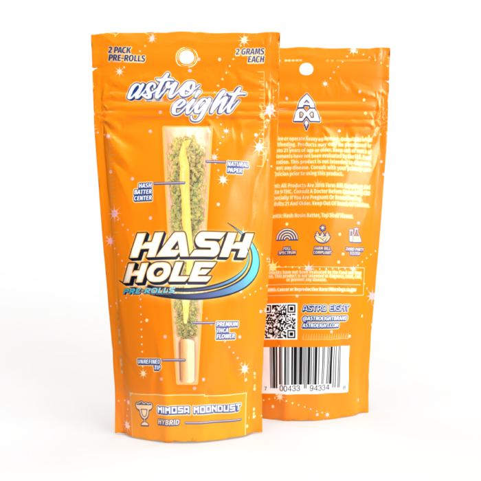 Buy Astro Eight Hash Hole THC-A Pre Roll 2 Count 4 Gram Mimosa Moondust