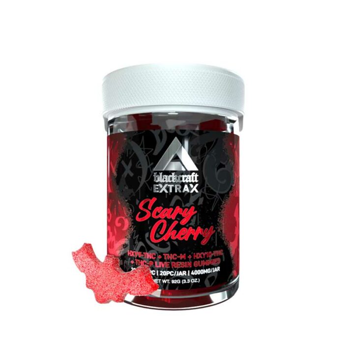 Buy BlackCraft Extrax THC-P Live Resin Gummies | 4000MG | 20CT Scary Cherry