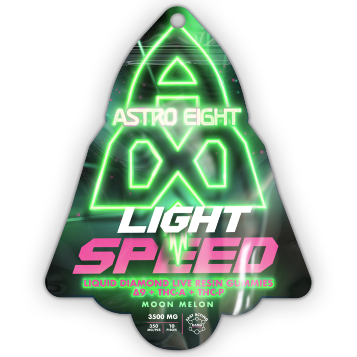 Buy astro 8 light speed gummies 3500mg moon melon